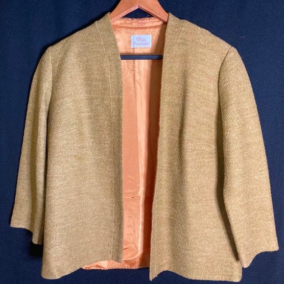 True Vintage! Miss Couture collarless Blazer - Picture 2 of 7